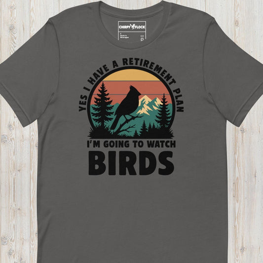 Funny Birdwatching Retirement Plan t-shirt