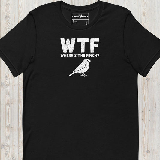 Funny Finch T-shirt WTF Where's The Finch