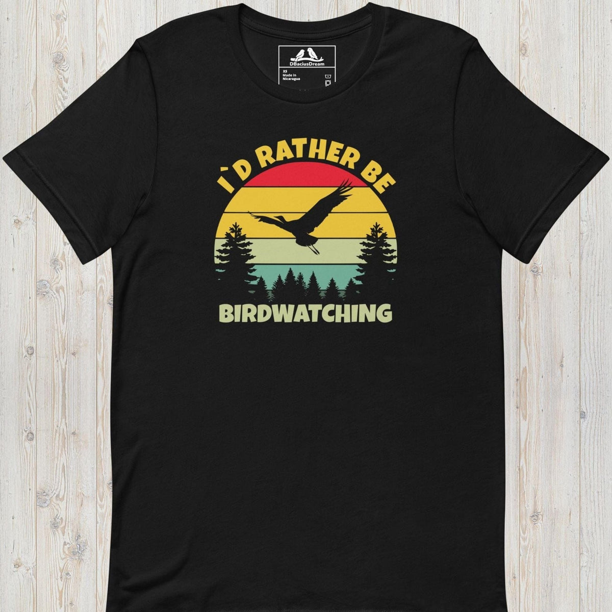 I´d Rather Be Birdwatching Unisex t-shirt