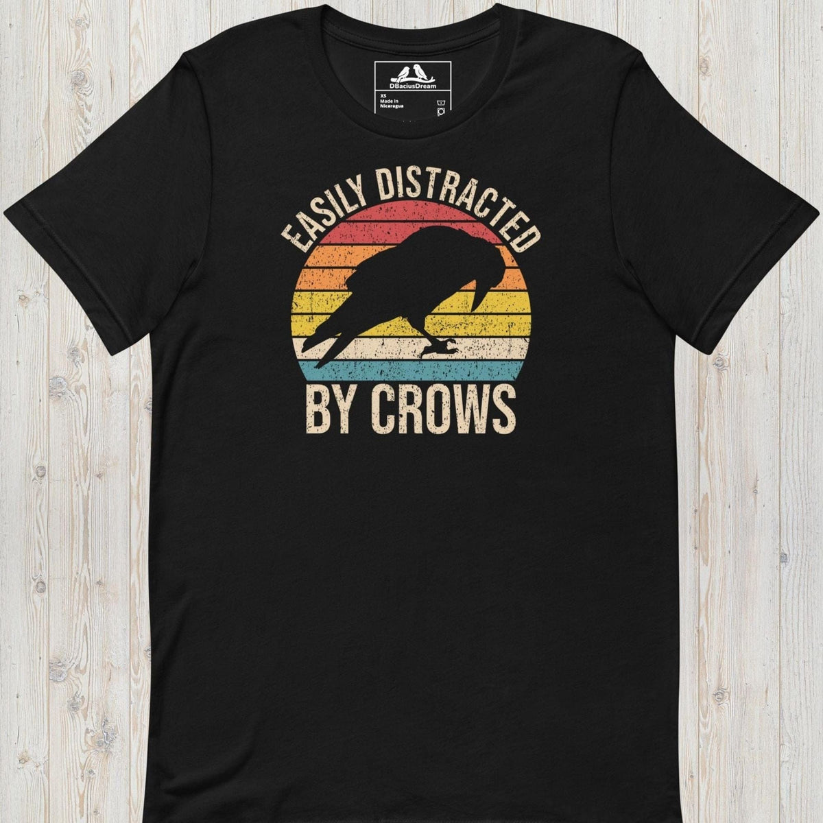 Easily Distracted By Crows Unisex t-shirt