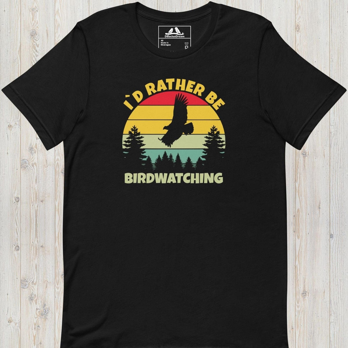 I´d Rather Be Birdwatching Unisex t-shirt