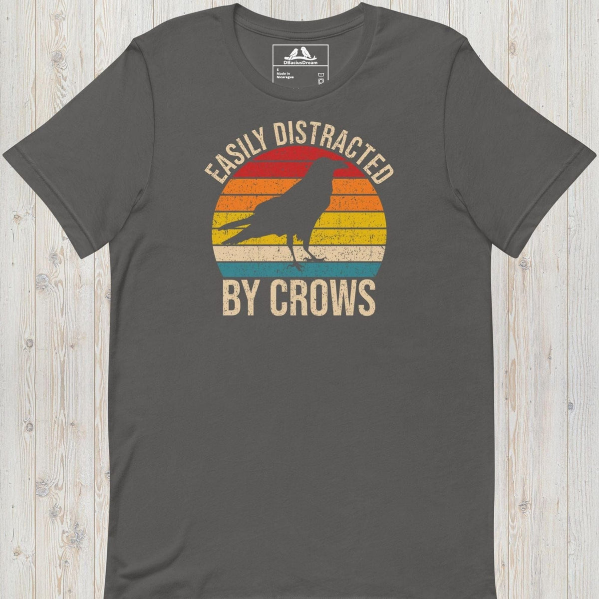 Easily Distracted By Crows Unisex t-shirt