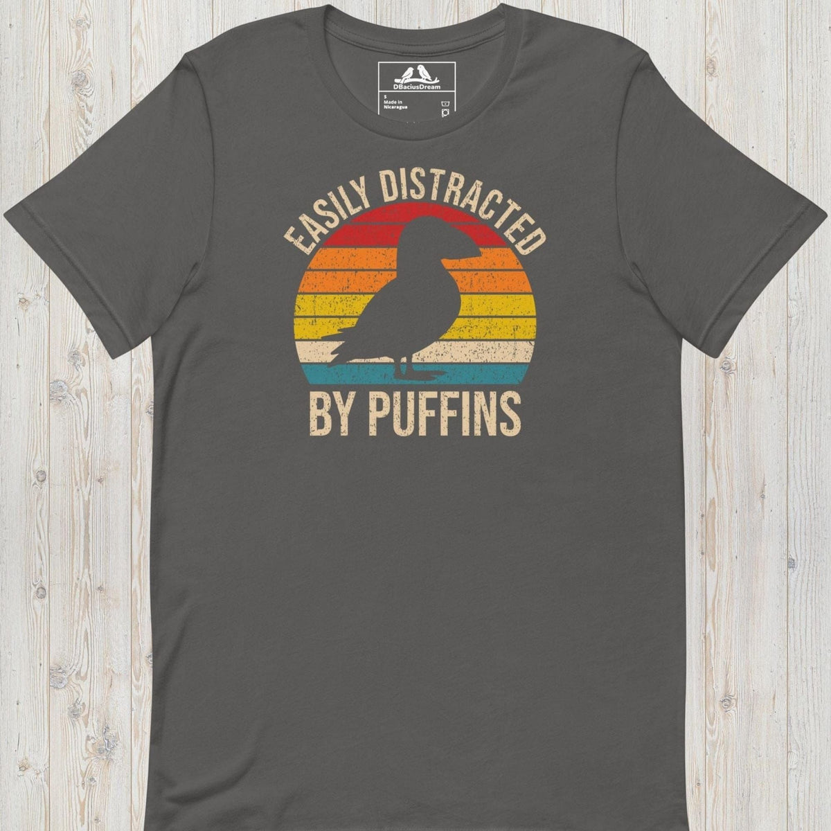 Easily Distracted By Puffins Unisex t-shirt