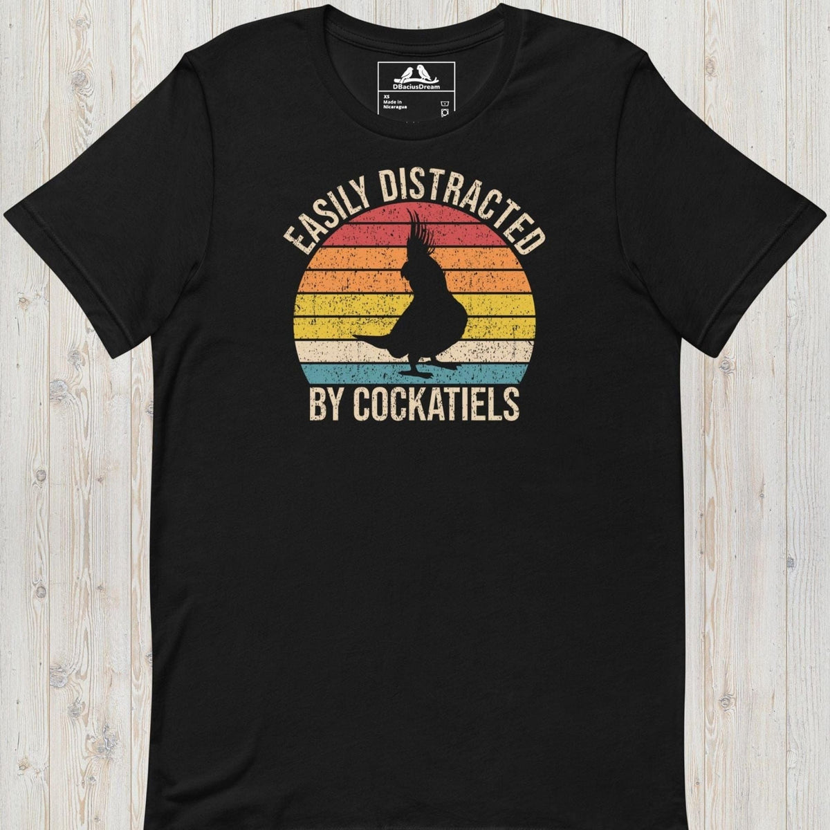 Easily Distracted By Cockatiels Unisex t-shirt