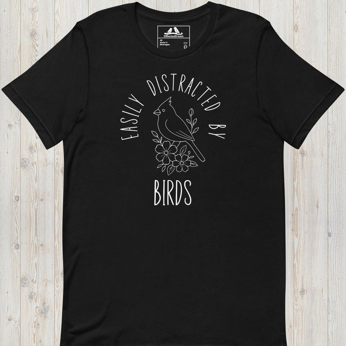 Easily Distracted By Birds Unisex t-shirt