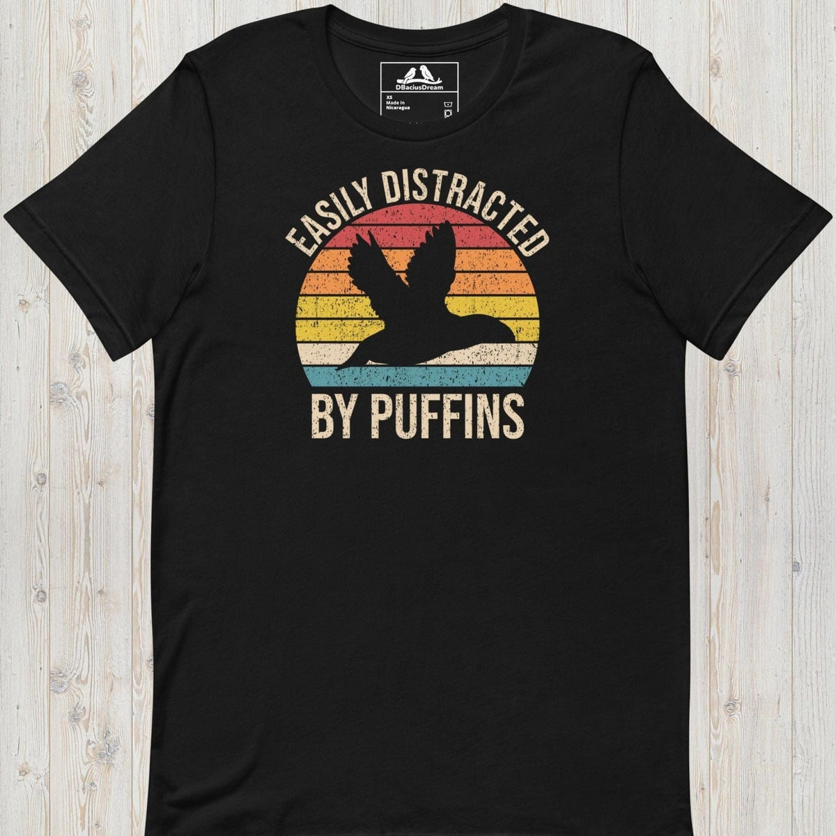 Easily Distracted By Puffins Unisex t-shirt
