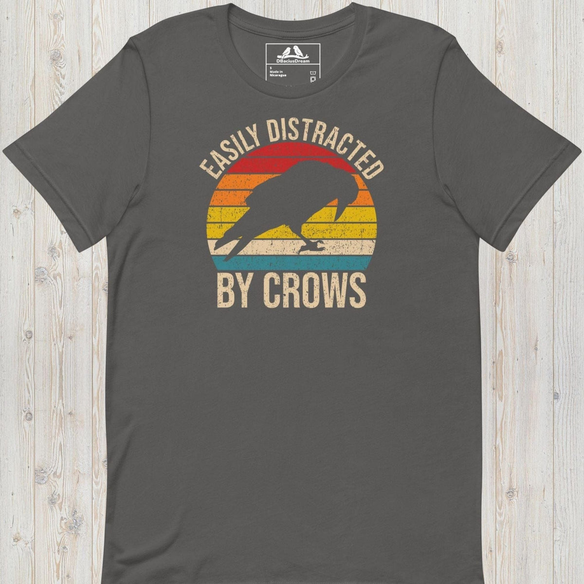 Easily Distracted By Crows Unisex t-shirt