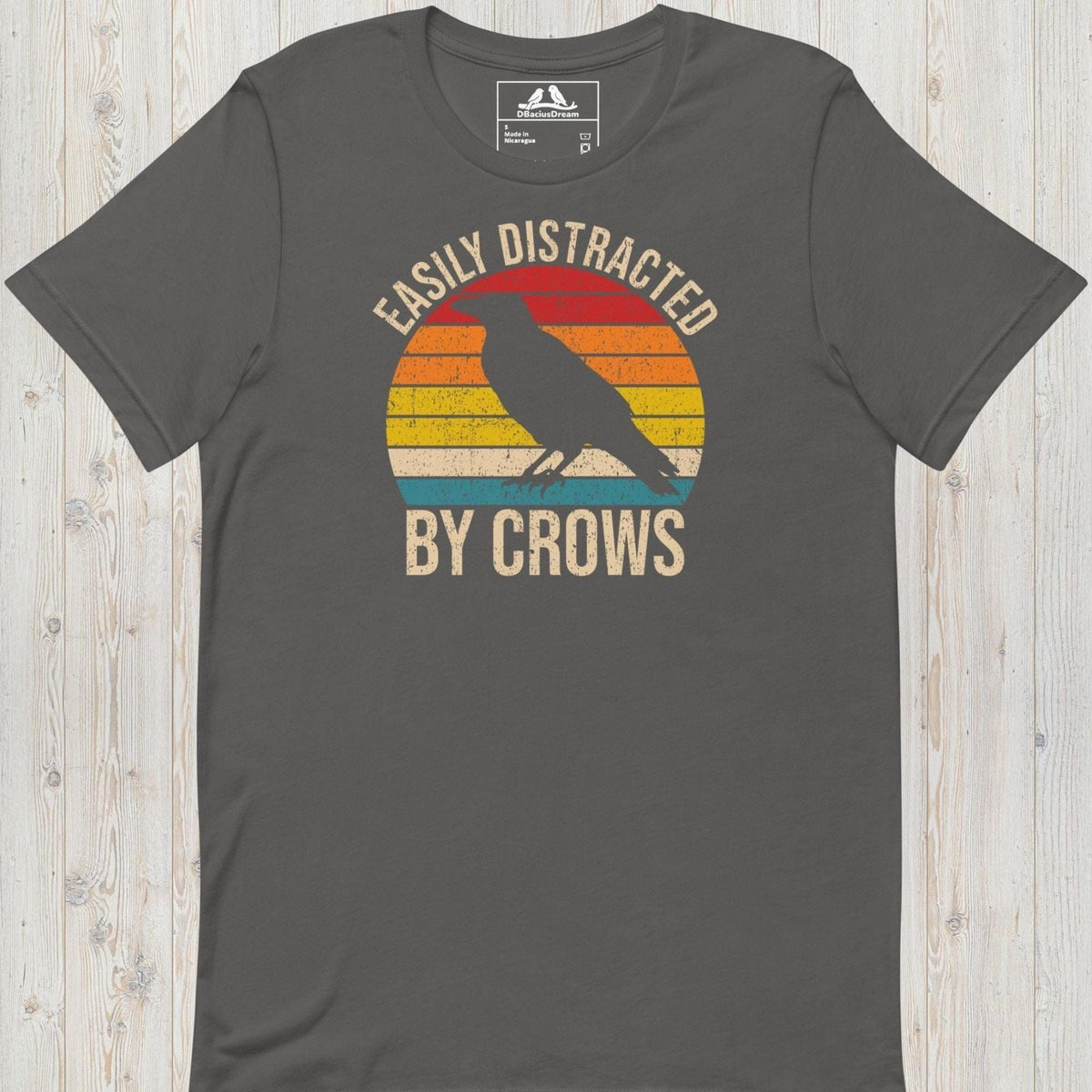 Easily Distracted By Crows Unisex t-shirt