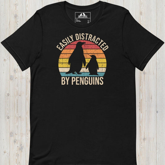 Easily Distracted By Penguins Unisex t-shirt