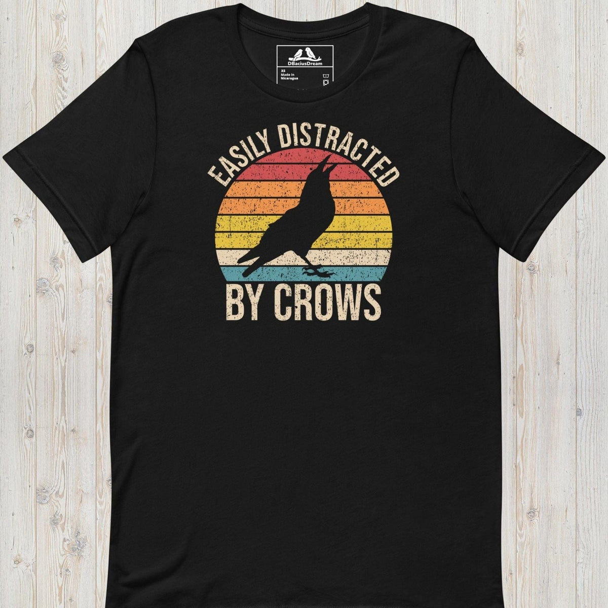 Easily Distracted By Crows Unisex t-shirt