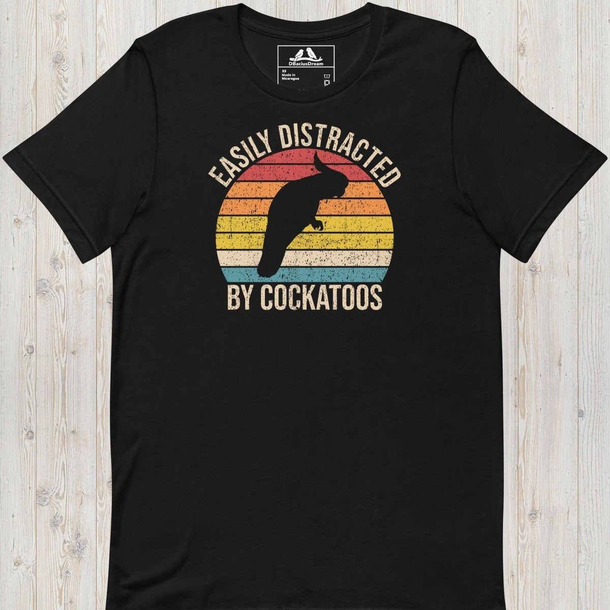 Easily Distracted By Cockatoos Unisex t-shirt