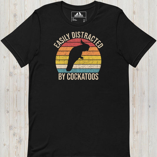 Easily Distracted By Cockatoos Unisex t-shirt