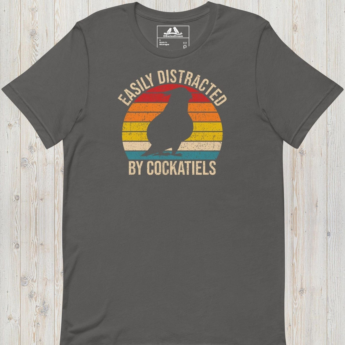 Easily Distracted By Cockatiels Unisex t-shirt
