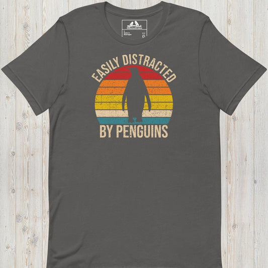 Easily Distracted By Penguins Unisex t-shirt
