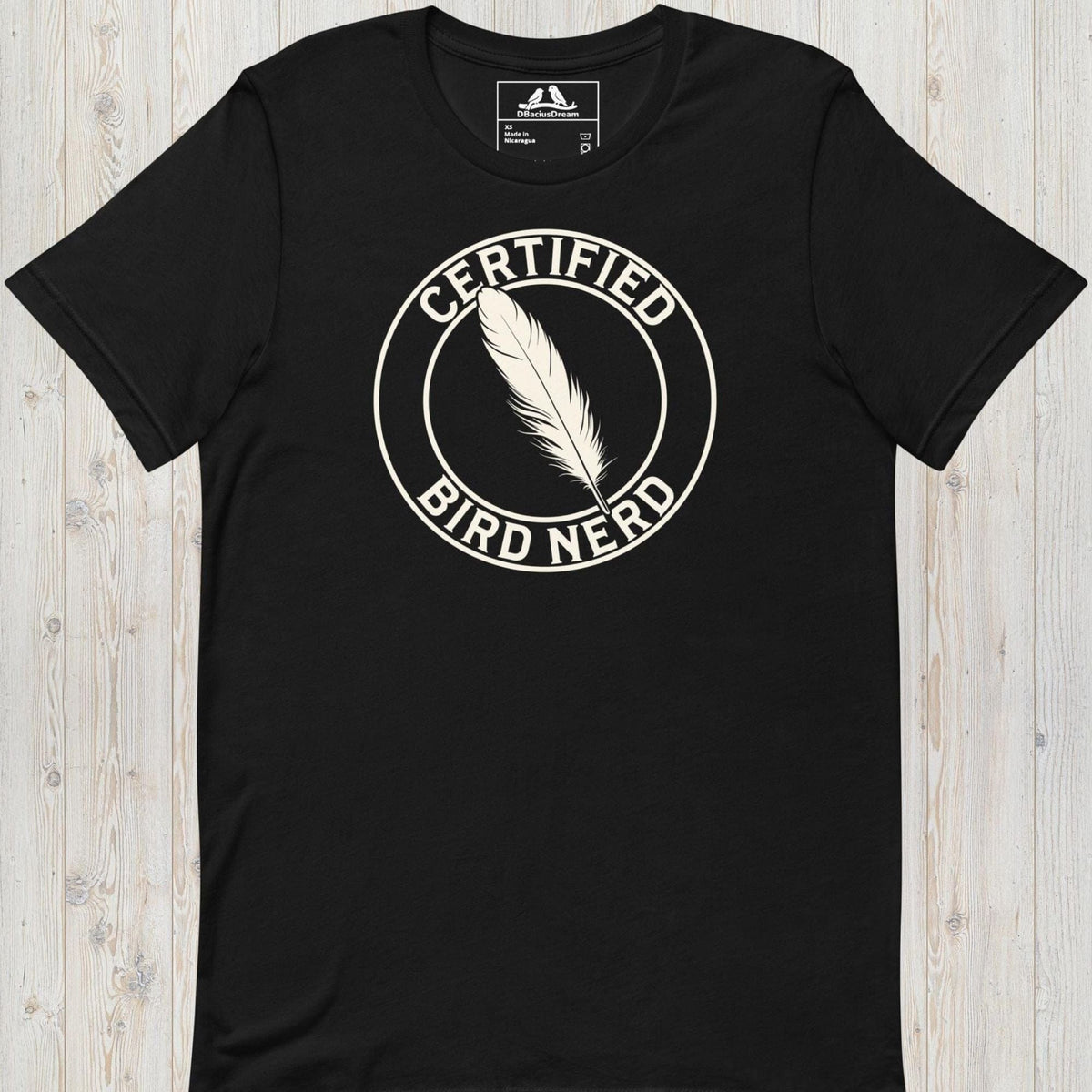 Certified Bird Nerd Unisex t-shirt