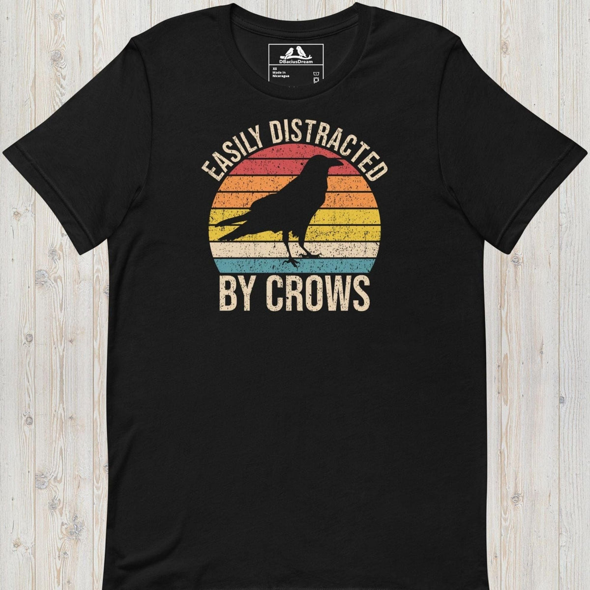Easily Distracted By Crows Unisex t-shirt