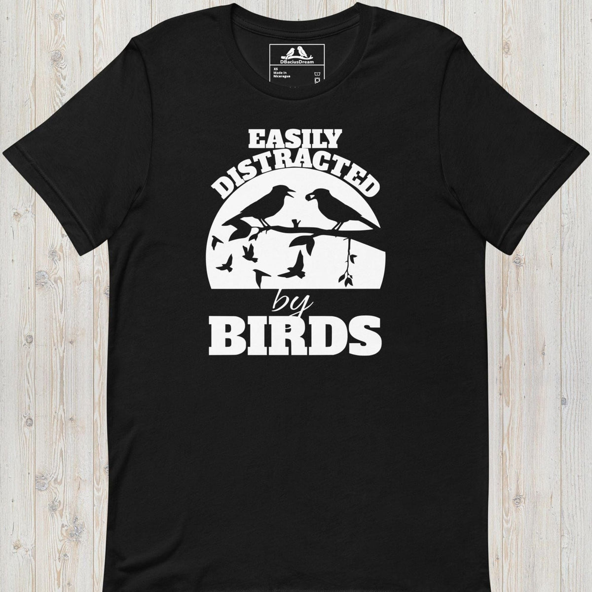 Easily Distracted By Birds Unisex t-shirt