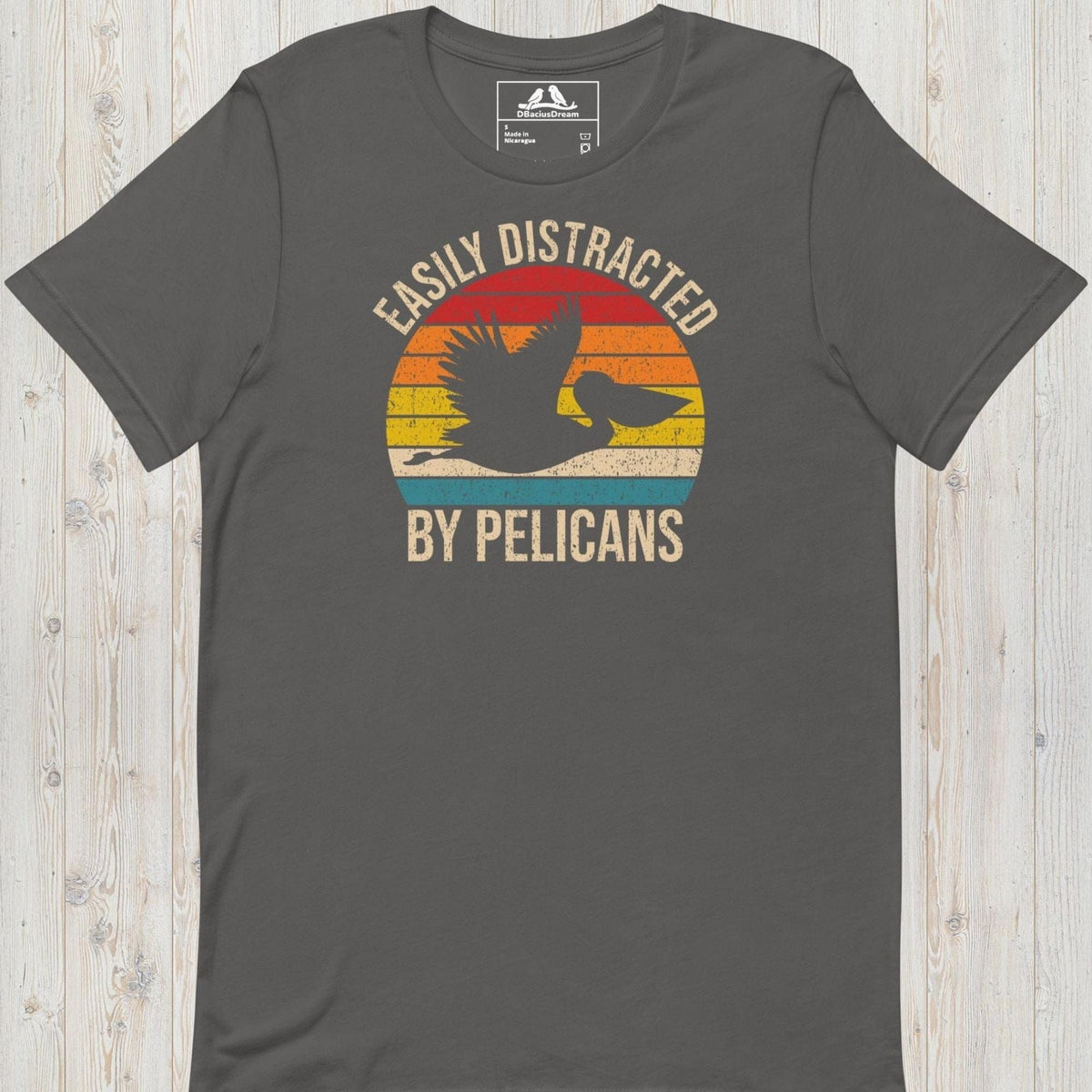 Easily  Distracted By Pelicans Unisex t-shirt